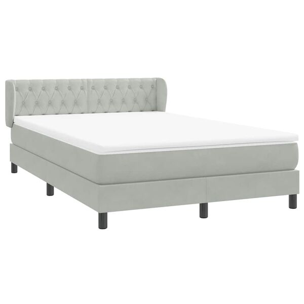 vidaXL &Kappa;&rho;&epsilon;&beta;ά&tau;&iota; Boxspring &mu;&epsilon; &Sigma;&tau;&rho;ώ&mu;&alpha; &Alpha;&nu;&omicron;&iota;&chi;&tau;ό &Gamma;&kappa;&rho;&iota; 160x220 &epsilon;&kappa;. &Beta;&epsilon;&lambda;&omicron;ύ&delta;&iota;&nu;&omicron;