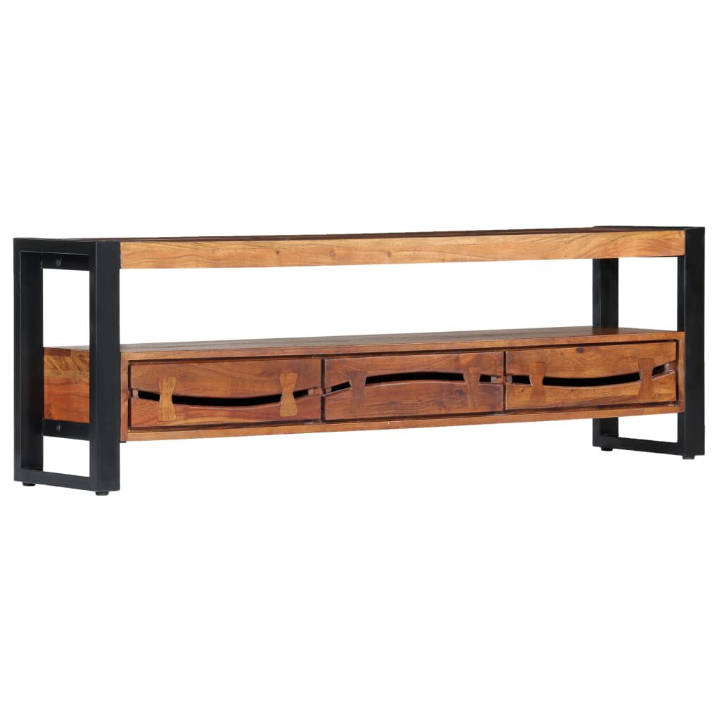 vidaXL Έπιπλο Τηλεόρασης 140 x 30 x 45 εκ. από Μασίφ Ξύλο Ακακίας