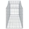 vidaXL Συρματοκιβώτια Τοξωτά 2 τεμ. 200x50x60/80 εκ. Γαλβαν. Ατσάλι