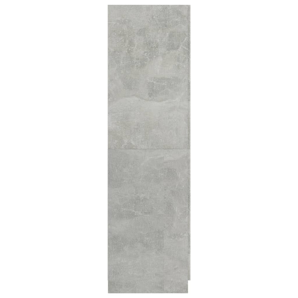 vidaXL Ντουλάπα Γκρι του Σκυροδέματος 80 x 52 x 180 εκ. Επεξ. Ξύλο