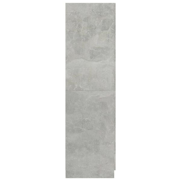 vidaXL Ντουλάπα Γκρι του Σκυροδέματος 80 x 52 x 180 εκ. Επεξ. Ξύλο