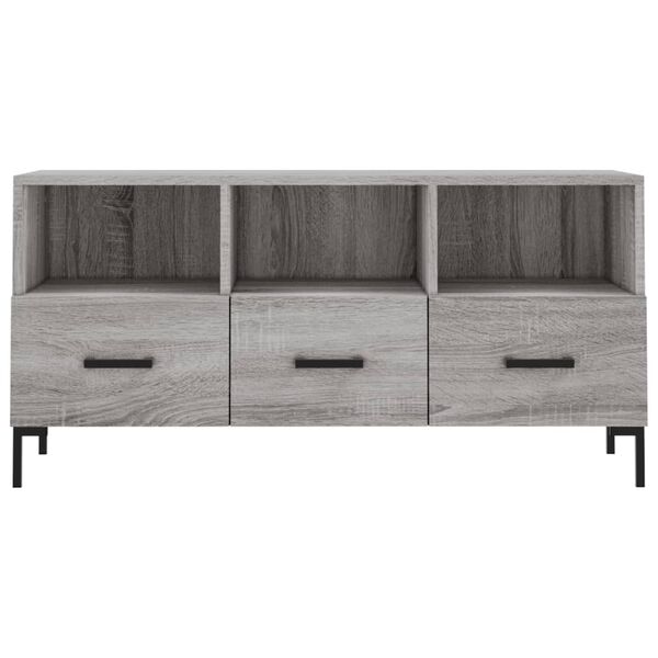 vidaXL Έπιπλο Τηλεόρασης Γκρι Sonoma 102 x 36 x 50 εκ. Επεξεργ. Ξύλο