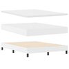 vidaXL Κρεβάτι με Στρώμα με στρώμα Λευκό 160 x 200 cm Τεχνητό δέρμα