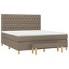 vidaXL &Kappa;&rho;&epsilon;&beta;ά&tau;&iota; Boxspring &mu;&epsilon; &Sigma;&tau;&rho;ώ&mu;&alpha; Taupe 180x200 &epsilon;&kappa;. &Upsilon;&phi;&alpha;&sigma;&mu;ά&tau;&iota;&nu;&omicron;