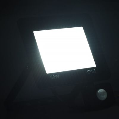 vidaXL Προβολέας LED με Αισθητήρα Ψυχρό Λευκό 50 W