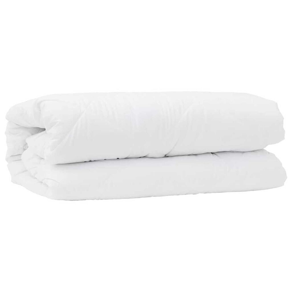 vidaXL Διπλό με Μαξιλάρι 2 pcs Λευκό 135 x 200 cm Μικροΐνες
