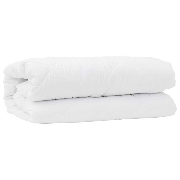 vidaXL Διπλό με Μαξιλάρι 2 pcs Λευκό 135 x 200 cm Μικροΐνες