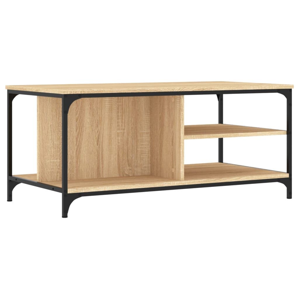 vidaXL Τραπεζάκι Σαλονιού Sonoma Δρυς 100x50x45 εκ. Επεξεργασμένο Ξύλο