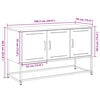 vidaXL Έπιπλο Τηλεόρασης Πράσινο Λαδί 100,5x39x60,5 εκ. από Ατσάλι
