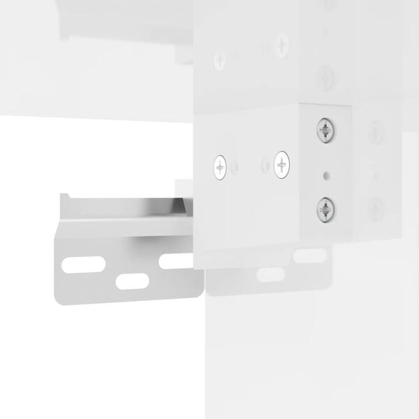 vidaXL Ντουλάπι Τοίχου Γυαλιστερό Λευκό 60x36,5x35 εκ. Επεξεργ. Ξύλο