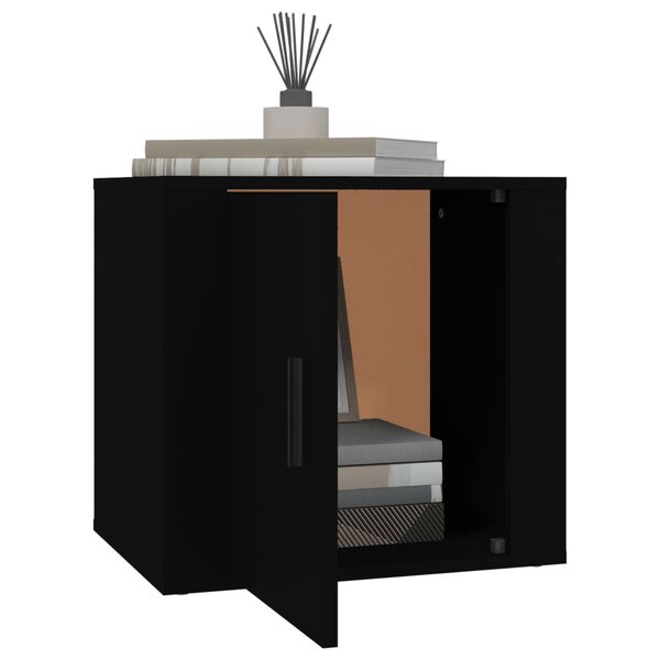 vidaXL Κομοδίνο Μαύρο 50 x 39 x 47 εκ.