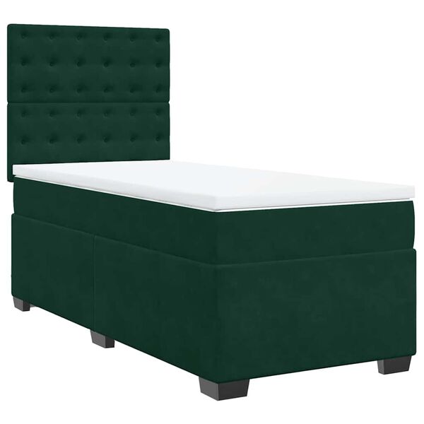 vidaXL &Kappa;&rho;&epsilon;&beta;ά&tau;&iota; Boxspring &mu;&epsilon; &Sigma;&tau;&rho;ώ&mu;&alpha; &Sigma;&kappa;&omicron;ύ&rho;&omicron; &Pi;&rho;ά&sigma;&iota;&nu;&omicron; 90x200 &epsilon;&kappa;. &Beta;&epsilon;&lambda;&omicron;ύ&delta;&iota;&nu;&omicron;