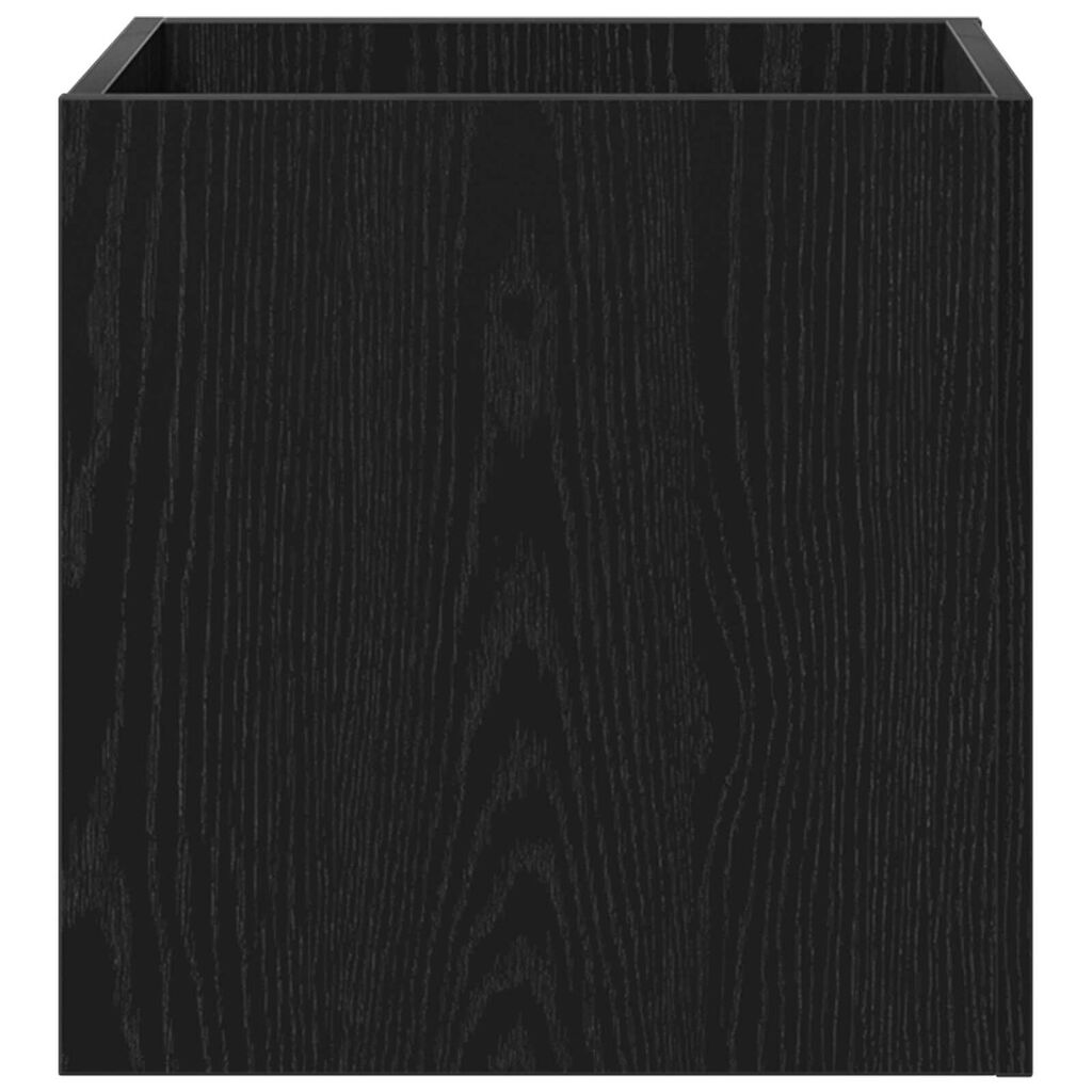 vidaXL Σετ επίπλων χωλ 5 pcs Μαύρη βελανιδιά, Ασημί 80 x 30.5 x 40 εκ