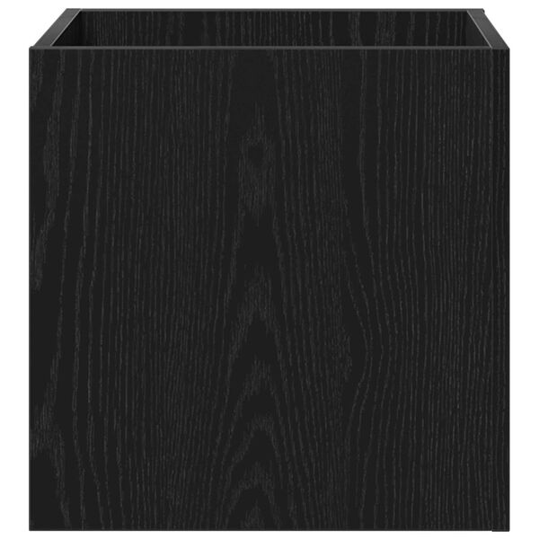 vidaXL Σετ επίπλων χωλ 5 pcs Μαύρη βελανιδιά, Ασημί 80 x 30.5 x 40 εκ