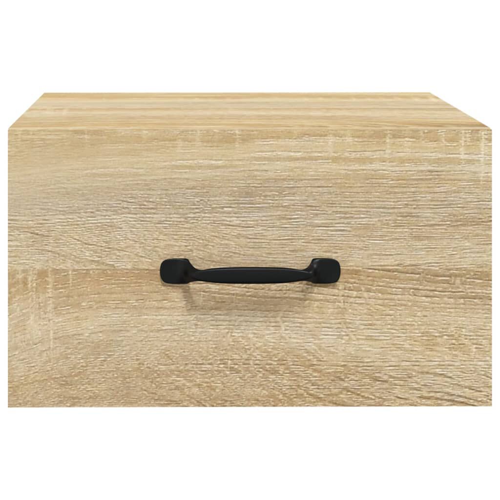 vidaXL Κομοδίνα Επιτοίχια 2 τεμ. Sonoma Δρυς 35 x 35 x 20 εκ.