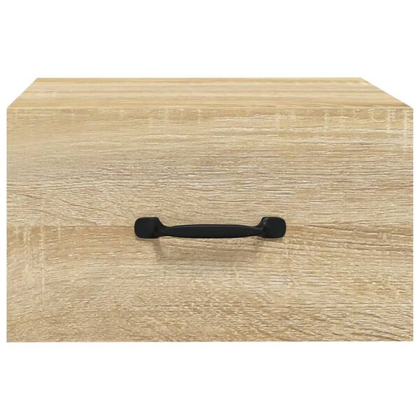 vidaXL Κομοδίνα Επιτοίχια 2 τεμ. Sonoma Δρυς 35 x 35 x 20 εκ.