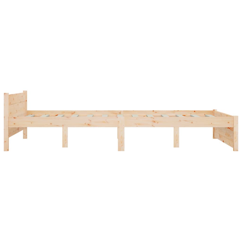 vidaXL Πλαίσιο Κρεβατιού 150 x 200 εκ. Μασίφ Ξύλο King Size