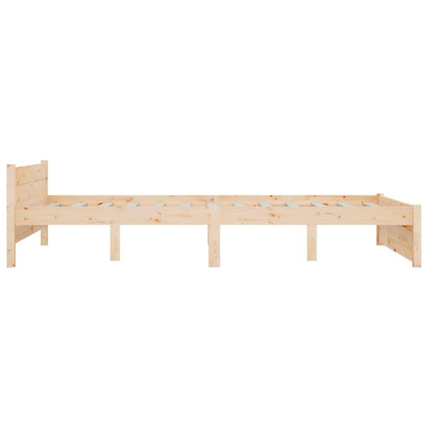 vidaXL Πλαίσιο Κρεβατιού 150 x 200 εκ. Μασίφ Ξύλο King Size