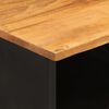 vidaXL Έπιπλο Τηλεόρασης Καφέ/Μαύρο 100x33,5x46 εκ. Μασίφ Ξύλο Μάνγκο