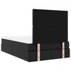vidaXL Οθωμανικό κρεβάτι με στρώμα Μαύρο 120x190 cm Faux Leather