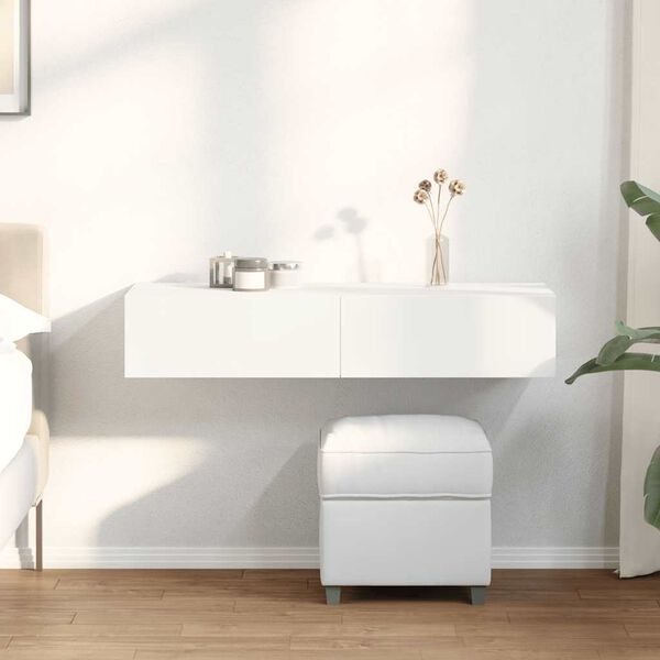 vidaXL &Rho;ά&phi;&iota; &tau;&omicron;ί&chi;&omicron;&upsilon; &mu;&epsilon; &sigma;&upsilon;&rho;&tau;ά&rho;&iota;&alpha; &Lambda;&epsilon;&upsilon;&kappa;ό 100x36x19 cm &Kappa;&alpha;&tau;&alpha;&sigma;&kappa;&epsilon;&upsilon;&alpha;&sigma;&mu;έ&nu;&omicron; &xi;ύ&lambda;&omicron;