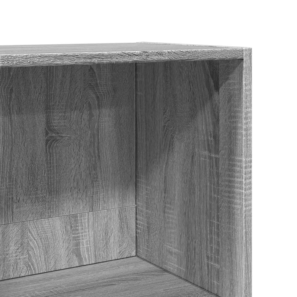 vidaXL Βιβλιοθήκη Γκρι Sonoma 40x30x114 εκ. από Επεξεργασμένο Ξύλο
