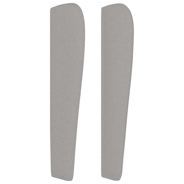vidaXL Κρεβάτι Boxspring με Στρώμα Ανοιχτό Γκρι 200x200 εκ. Υφασμάτινο
