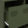 vidaXL Sideboard Olive Green 135x39x103,5 cm Ατσάλι ψυχρής έλασης