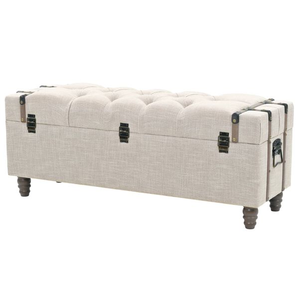 vidaXL Σετ Πάγκων Αποθήκευσης 3 τεμ. 112x37x45 εκ. Μασίφ Ξύλο / Ατσάλι