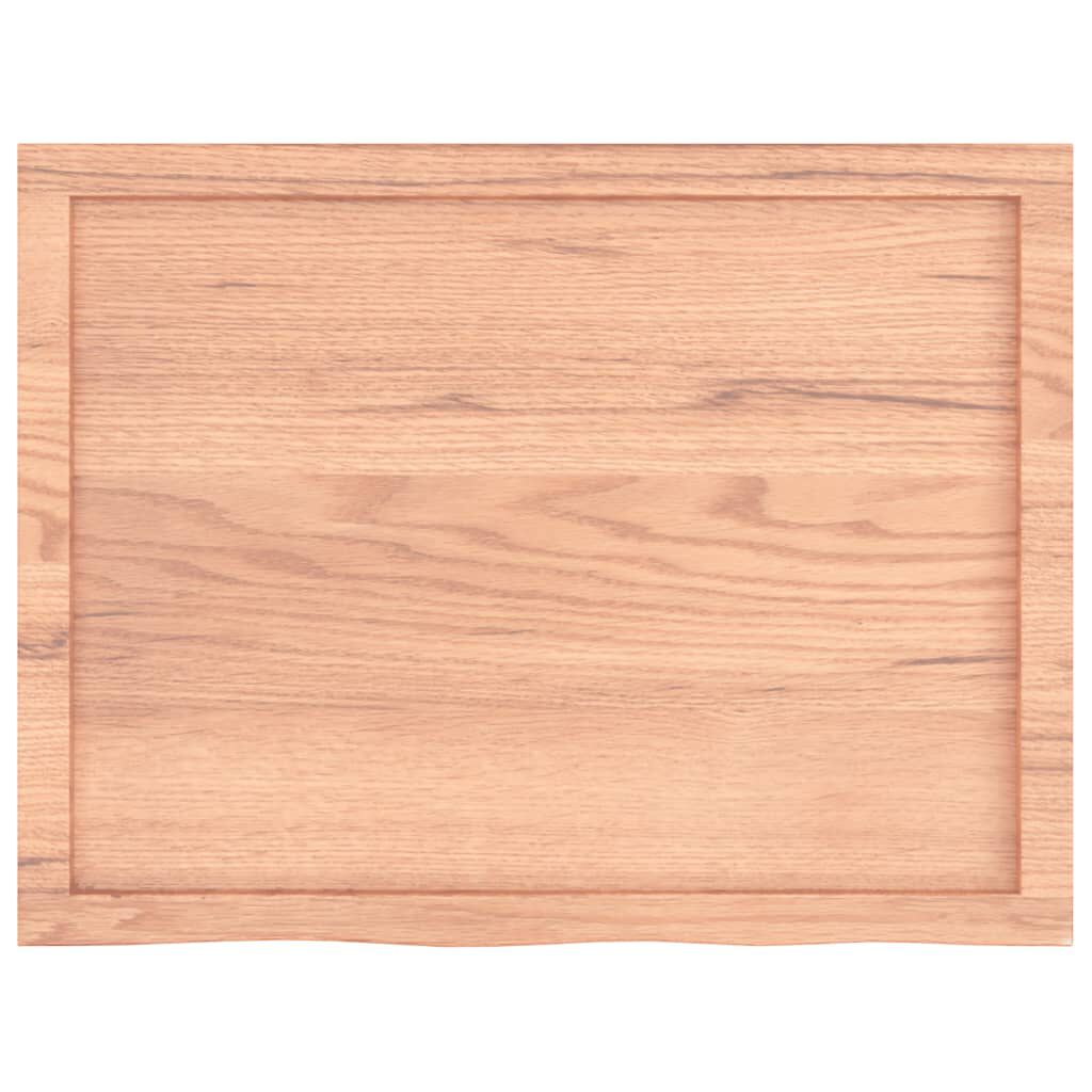 vidaXL Πάγκος Μπάνιου Αν. Καφέ 80x60x(2-4) εκ. Επεξεργ. Μασίφ Ξύλο