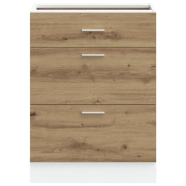 vidaXL ντουλάπι βάσης κουζίνας Lyon Δρυς τεχνίτης κατασκευασμένο ξύλο