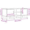 vidaXL Έπιπλο Τηλεόρασης Sonoma Δρυς 100x35x41 εκ. Επεξ. Ξύλο