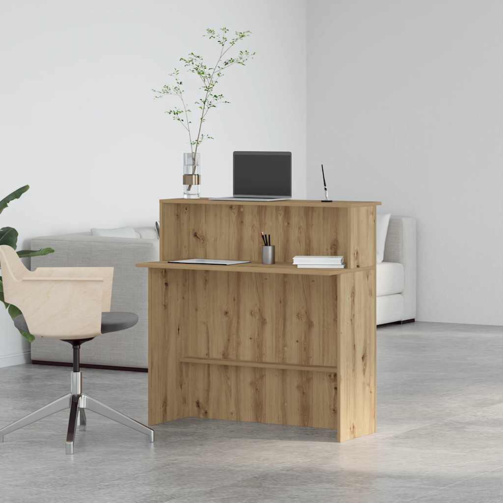 vidaXL Γραφείο υποδοχής 100x50x103,5 εκ. Επεξεργασμένο Ξύλο