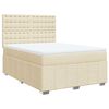vidaXL &Kappa;&rho;&epsilon;&beta;ά&tau;&iota; Boxspring &mu;&epsilon; &Sigma;&tau;&rho;ώ&mu;&alpha; &Kappa;&rho;&epsilon;&mu; 140x190 &epsilon;&kappa;. &Upsilon;&phi;&alpha;&sigma;&mu;ά&tau;&iota;&nu;&omicron;