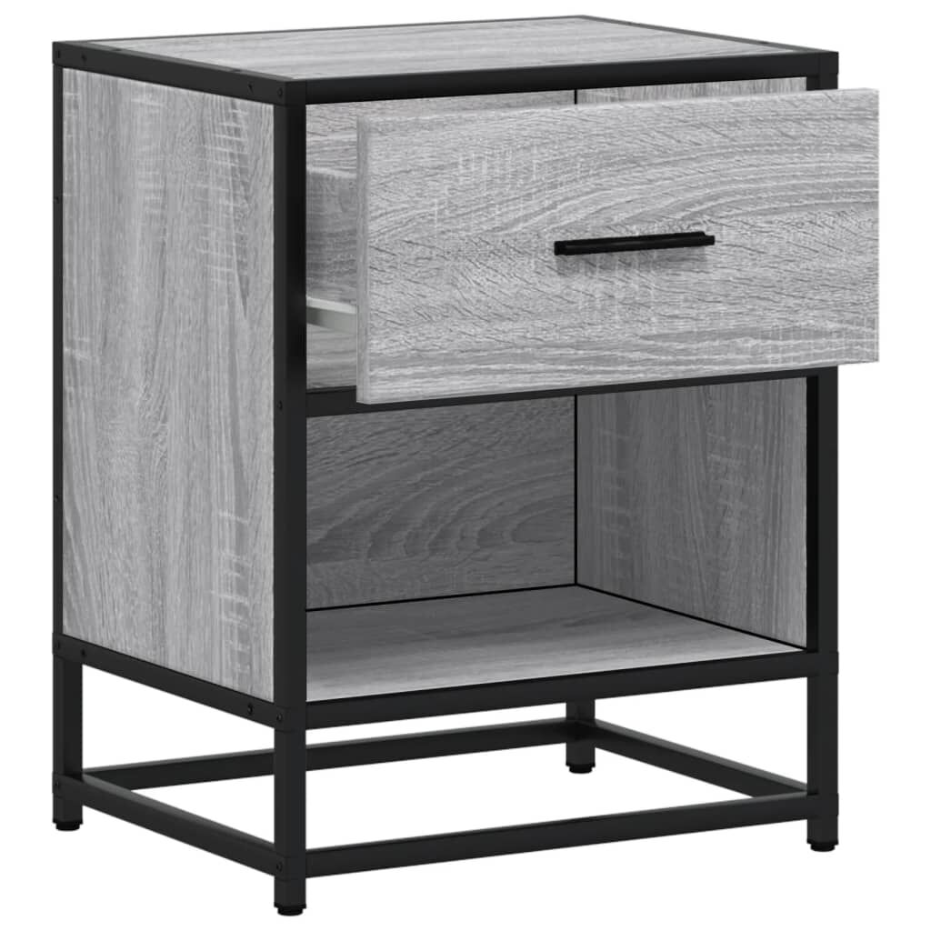 vidaXL Κομοδίνα 2 τεμ. Γκρι Sonoma 40x31x50 εκ. από Επεξεργασμένο Ξύλο
