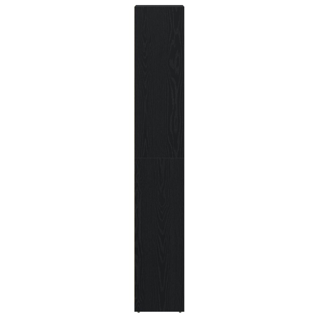vidaXL Ντουλάπι Μπάνιου Μαύρη Δρυς 30x30x183,5 εκ Επεξεργασμένο ξύλο
