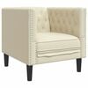 vidaXL &Kappa;&alpha;&nu;&alpha;&pi;έ&sigmaf; Chesterfield &Kappa;&alpha;&rho;έ&kappa;&lambda;&alpha; Cream Faux Leather