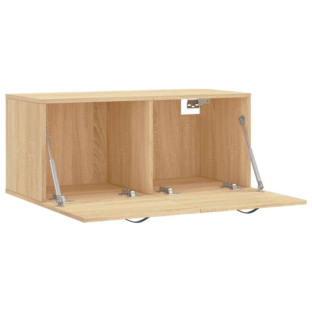 vidaXL Ντουλάπι Τοίχου Sonoma Δρυς 80x36,5x35 εκ. Επεξεργασμένο Ξύλο