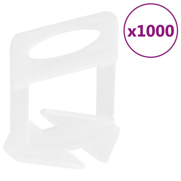 vidaXL Σύστημα Ευθυγράμμισης Πλακιδίων 1000 Κλιπ 1,5 χιλ.