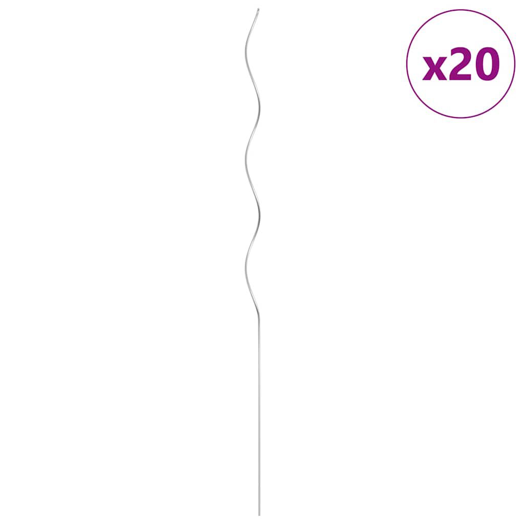 vidaXL Στηρίγματα Φυτών Ελικοειδή 20 τεμ. 110 εκ. Γαλβανισμένο Ατσάλι