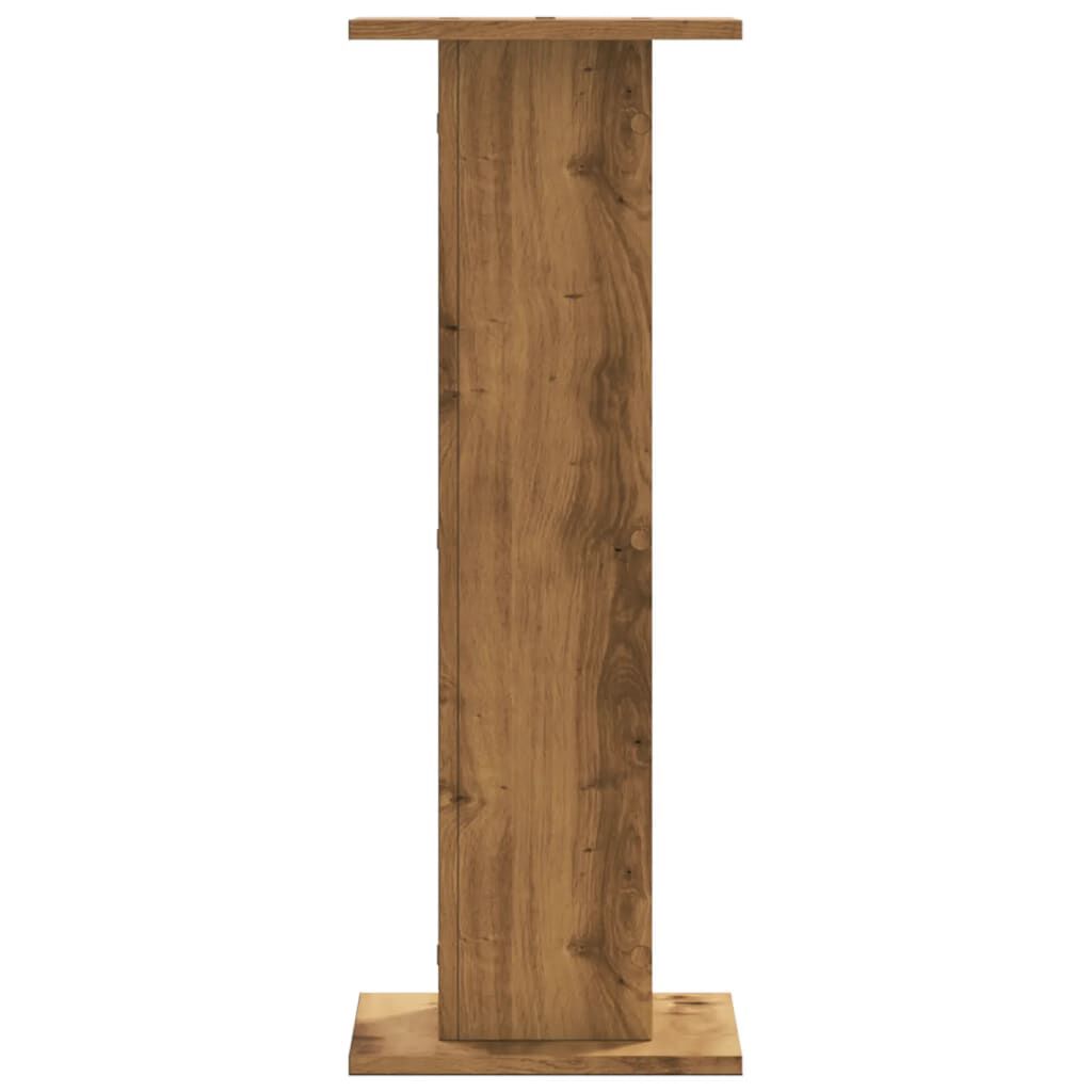 vidaXL Βάσεις Ηχείων 2 τεμ. Αρτισιανή Δρυς 30x30x80 εκ. Επεξ. Ξύλο