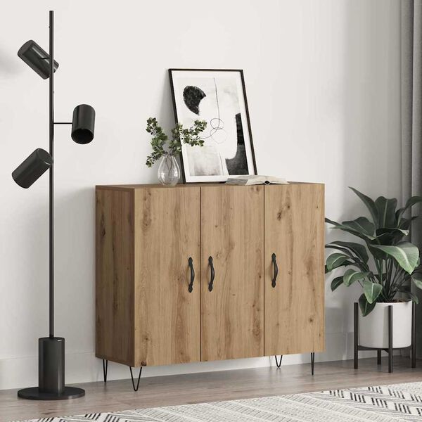 vidaXL &Pi;&lambda;&alpha;ϊ&nu;ό &gamma;&rho;&alpha;&phi;&epsilon;ί&omicron; Artisan Oak 90 x 32,5 x 80 &epsilon;&kappa; &Epsilon;&pi;&epsilon;&xi;&epsilon;&rho;&gamma;&alpha;&sigma;&mu;έ&nu;&omicron; &xi;ύ&lambda;&omicron;