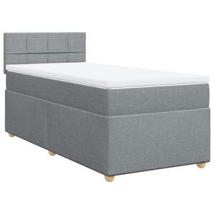 vidaXL &Kappa;&rho;&epsilon;&beta;ά&tau;&iota; Boxspring &mu;&epsilon; &Sigma;&tau;&rho;ώ&mu;&alpha; &Alpha;&nu;&omicron;&iota;&chi;&tau;ό &Gamma;&kappa;&rho;&iota; 90x190 &epsilon;&kappa;. &Upsilon;&phi;&alpha;&sigma;&mu;ά&tau;&iota;&nu;&omicron;