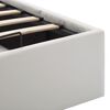vidaXL Πλαίσιο Κρεβατιού με Αποθηκ. Χώρο Λευκό 160x200 εκ. Συνθ. Δέρμα