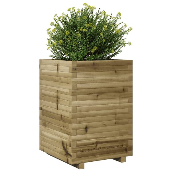 vidaXL Ζαρντινιέρα Κήπου 50x50x72 εκ. από Εμποτισμένο Ξύλο Πεύκου