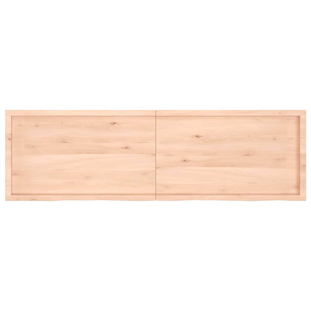 vidaXL Επιφάνεια Τραπεζιού 200x60x(2-4)εκ Ακατέργαστο Μασίφ Ξύλο Δρυός