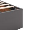 vidaXL Οθωμανικό κρεβάτι με στρώμα Γκρι 120x190 cm Faux Leather
