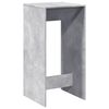 vidaXL Τραπέζι Μπαρ Γκρι Σκυροδέματος 51x50x103,5 εκ. Επεξ. Ξύλο