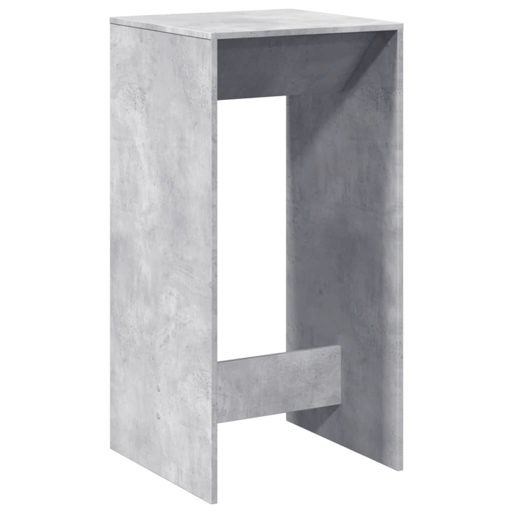 vidaXL Τραπέζι Μπαρ Γκρι Σκυροδέματος 51x50x103,5 εκ. Επεξ. Ξύλο