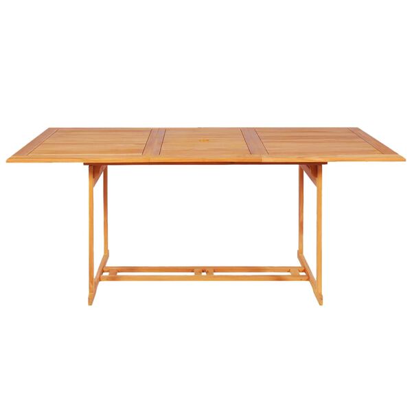 vidaXL Σετ Τραπεζαρίας Κήπου 7 Τεμαχίων από Μασίφ Ξύλο Teak